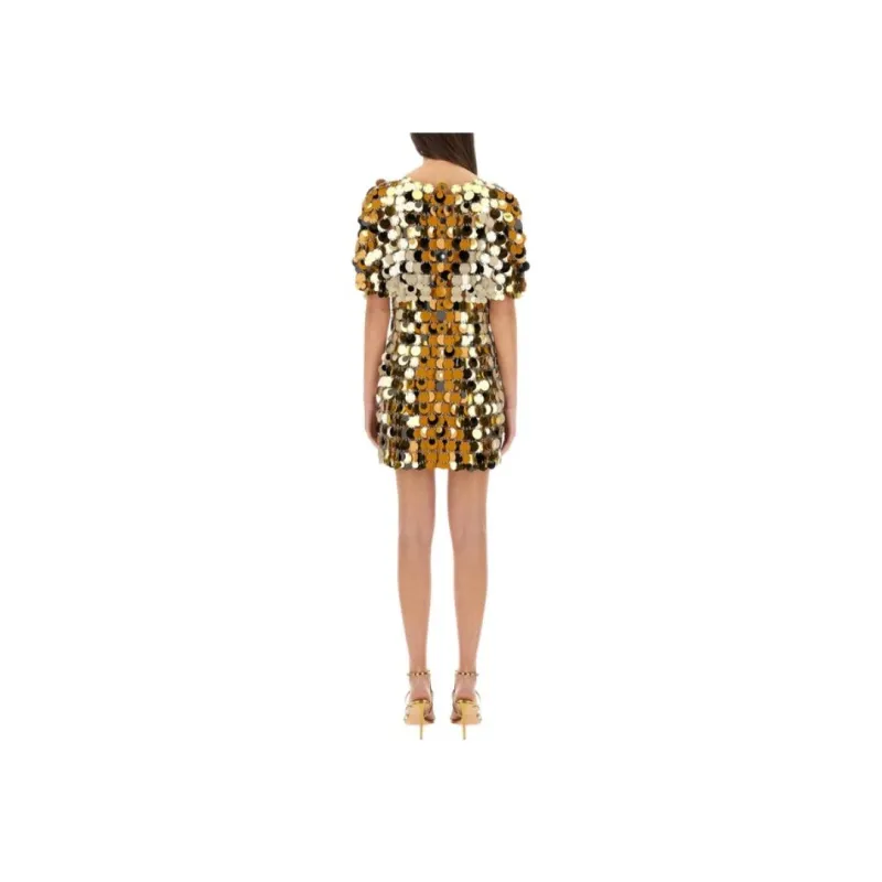 Rabanne Chainmail embellished Mini Dress-4
