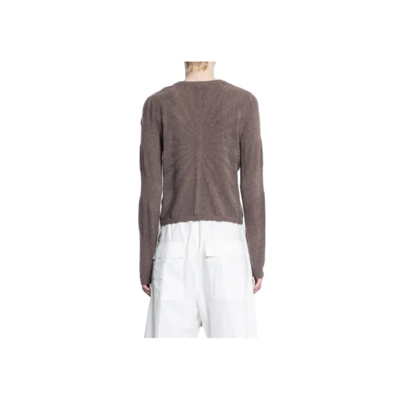 Moncler X Rick Owens Biker Round Neck Sweater 'Dust'-3
