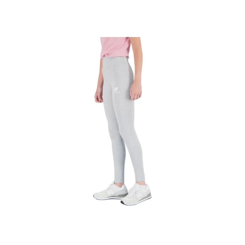 New Balance Essentials Leggings Essentials Stacked Logo Cotton Leggings Women's Sports Gray-2
