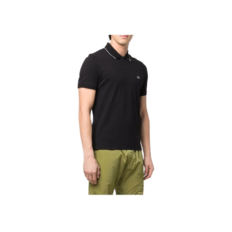 C.P. Company Logo patch Cotton Polo Shirt-1