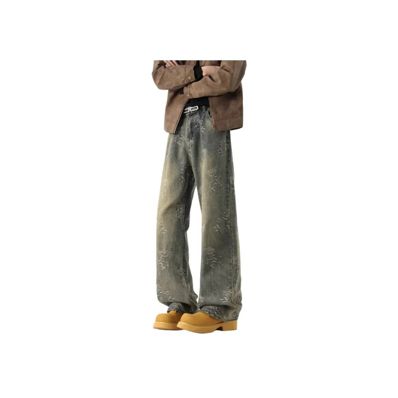 FORCEPULR Jeans Unisex Yellow Mud-0