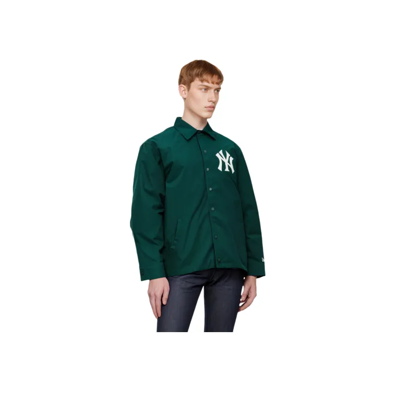 New Era X MLB SS23 New York Yankees Collared Jacket Dark Green-3