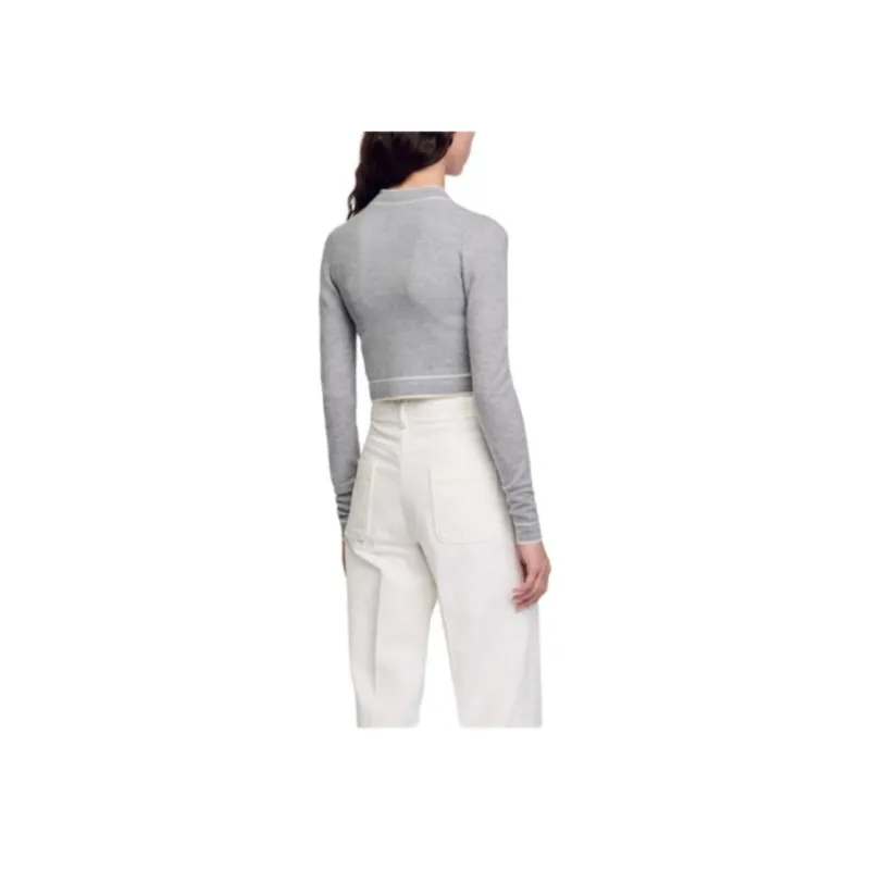 Sandro Mélange effect Cardigan-3