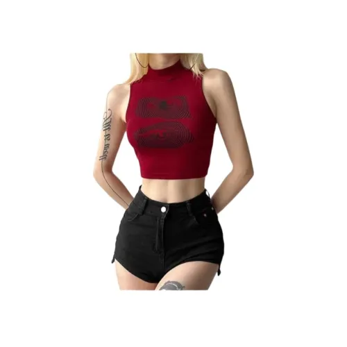 MCZI 레드 여성 민소매