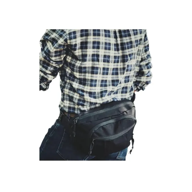 TASMANIAN TIGER Nylon Crossbody Bags Sling Bags Small Size Unisex Black/Gray-2