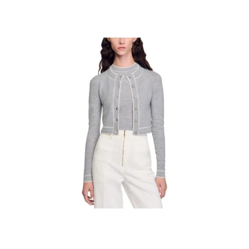 Sandro Mélange effect Cardigan-1