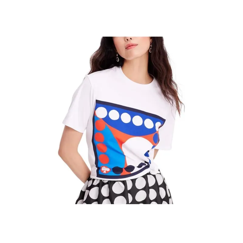 Kate Spade T Shirt Women's Fresh White-4