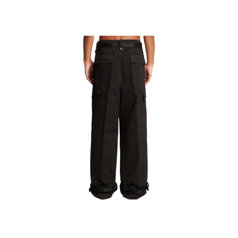 Sacai High Waist Belted Trousers-1