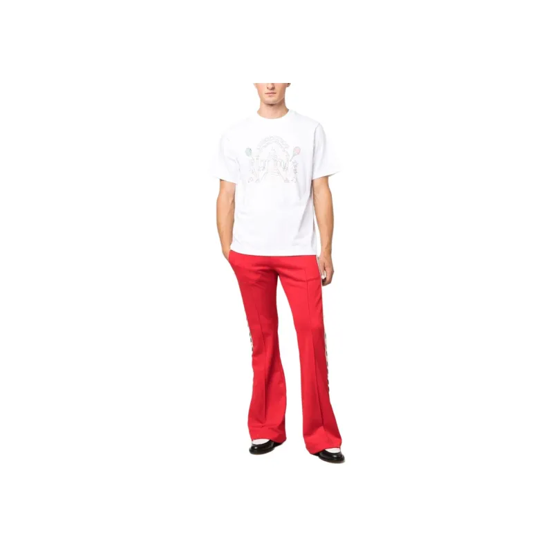 CASABLANCA Rainbow Crayon Organic cotton T shirt-1