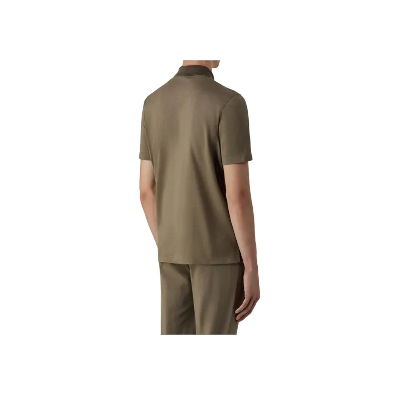 CANALI SS24 Polo Shirt Men's Beige Brown-2