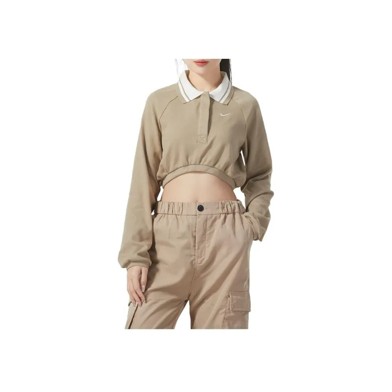Nike T Shirts Women's Khaki-0