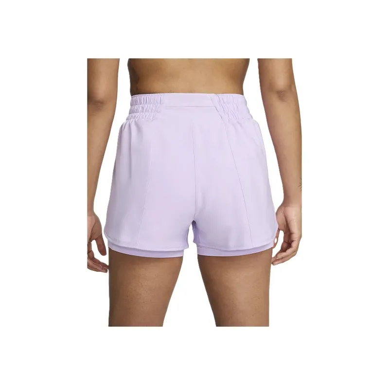 Nike Women's Dri-FIT High-Waisted 3' 2-in-1 Shorts Casual Shorts Women's Lilac Flowers-1
