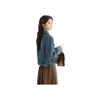 PLANE DRIFT Denim Jacket Women's Blue