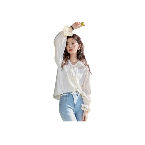 MISHOW 아이보리 여성 셔츠