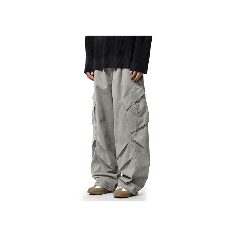 GTRG Casual Pants Unisex Smoke Gray-2