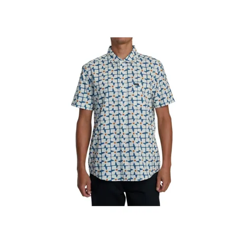 RVCA 쿨 블루 남성 셔츠