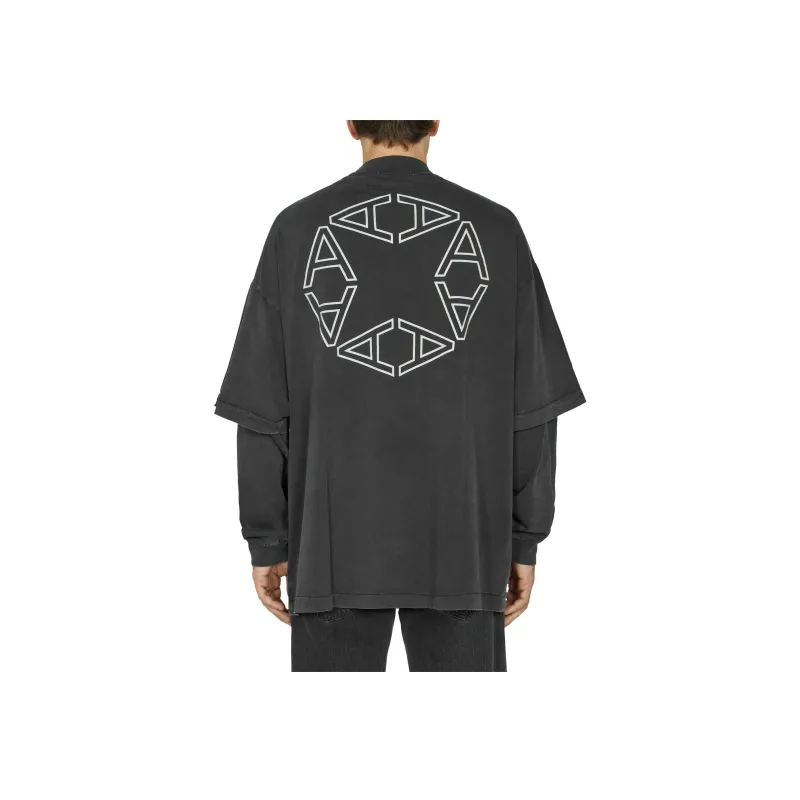 1017 ALYX 9SM Logo print Ripped Layered Sweatshirt-2