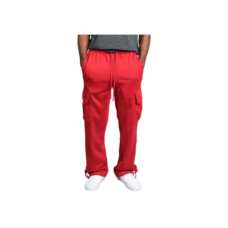 Simple Loose Polyester Casual Pants Unisex-4