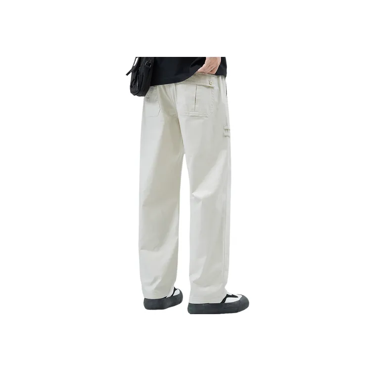 Loose Straight Leg Bamboo Fiber Casual Pants-1