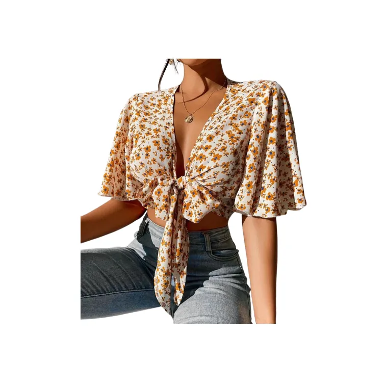 Boho Printed Chiffon Shirt-6