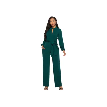 Simple Plain Venetian Jumpsuit Women