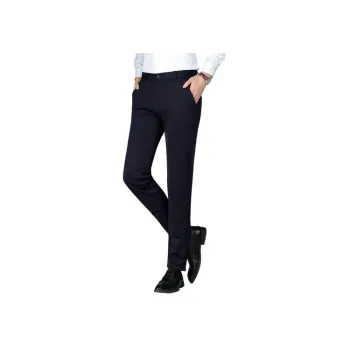 Business Casual Blended Synthetic Fabrics Suit Trousers