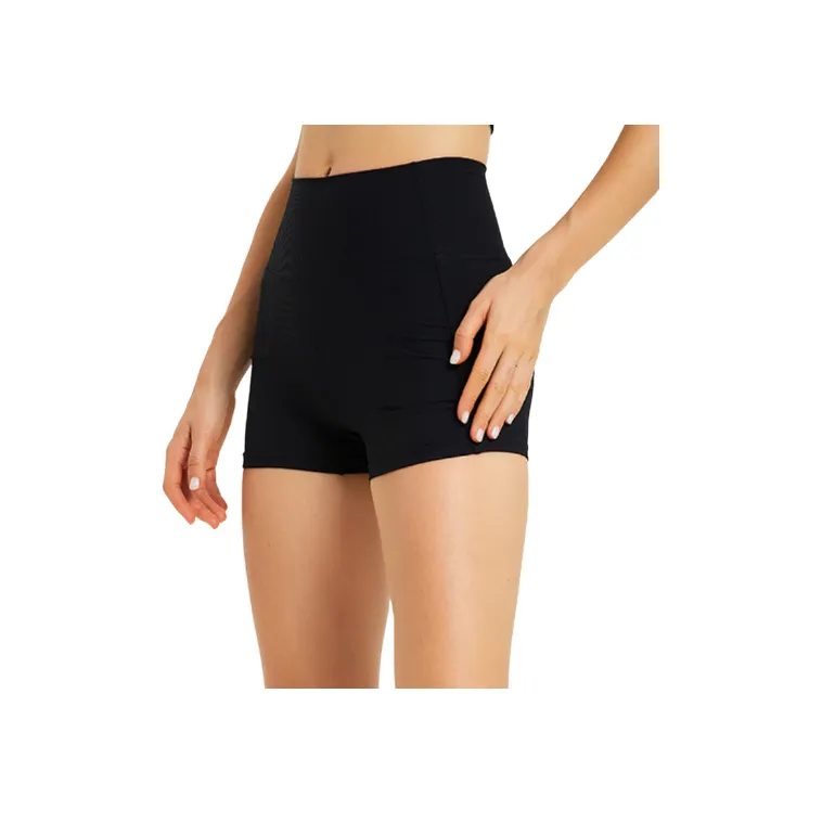 Sexy Fashionable Rib Knit Sports Shorts Women-7