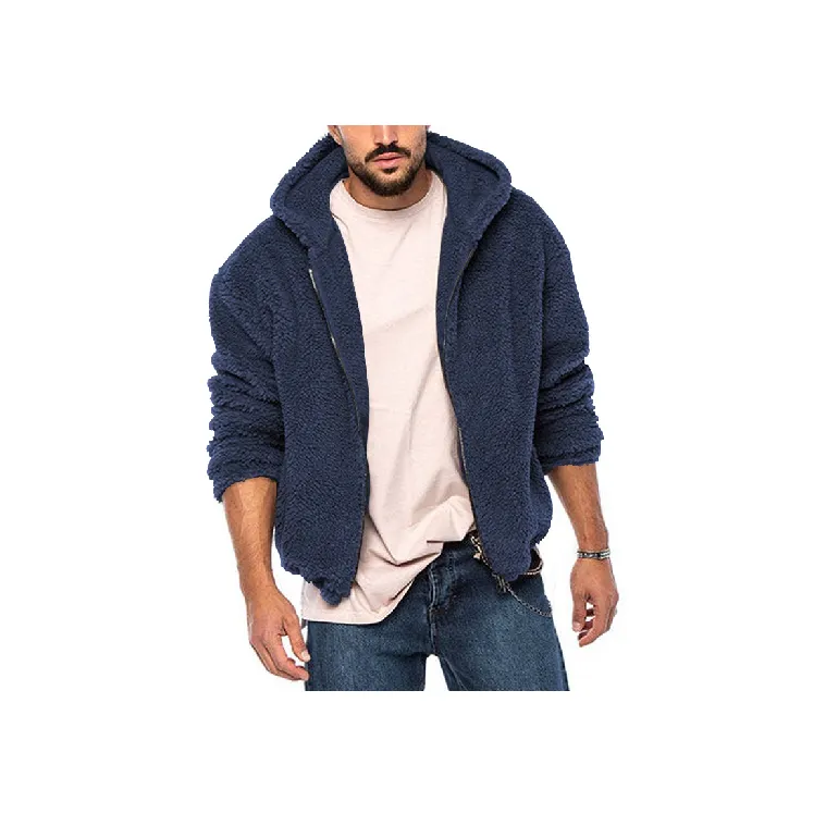 Fashionable Plain Zipper Jacket-8