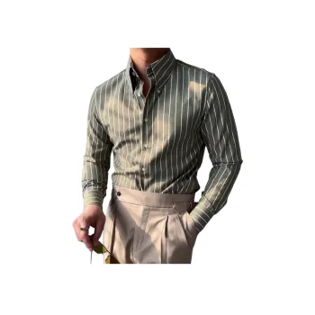 Casual Business Blended Synthetic Fabrics Shirt