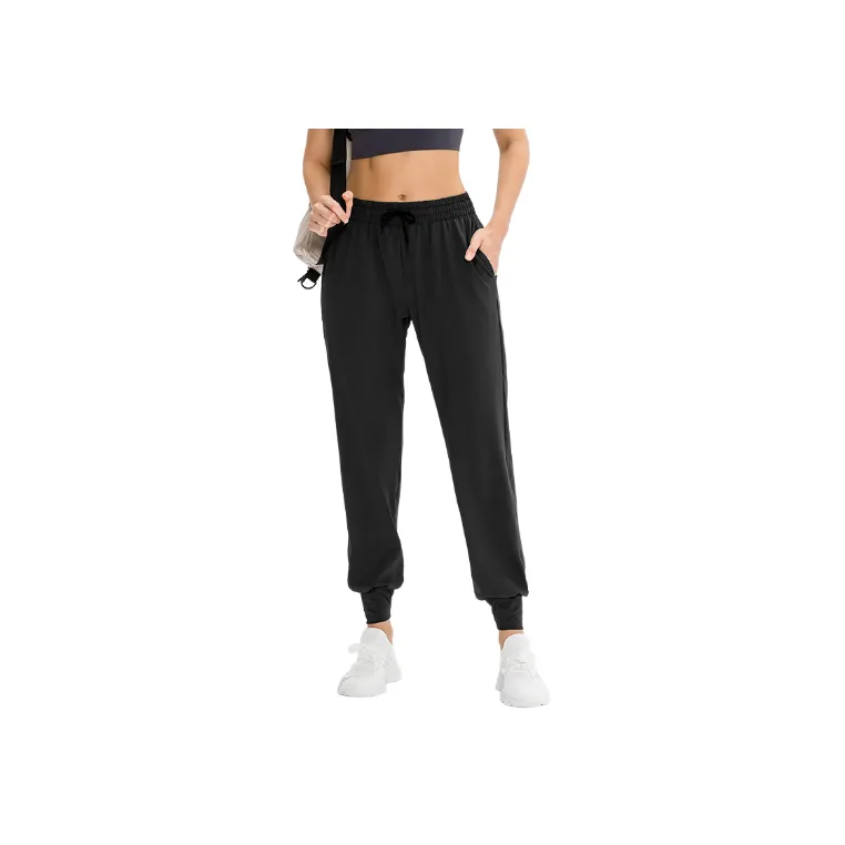 Sporty Casual Polyester Sports Pants Women-2