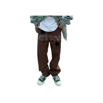 Retro Star Embroidered Jeans