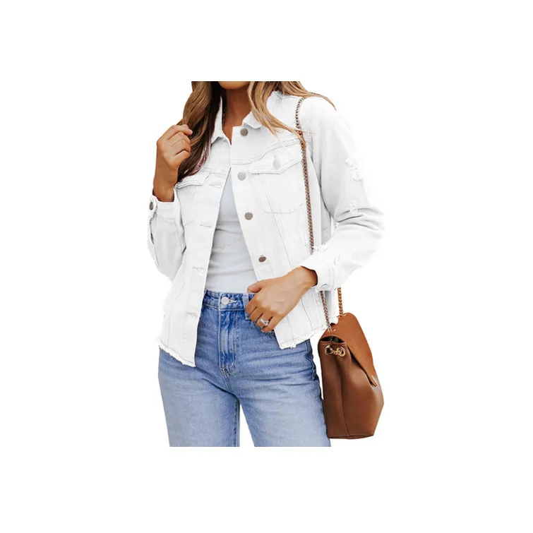 Fashionable Simple Denim Jacket-3