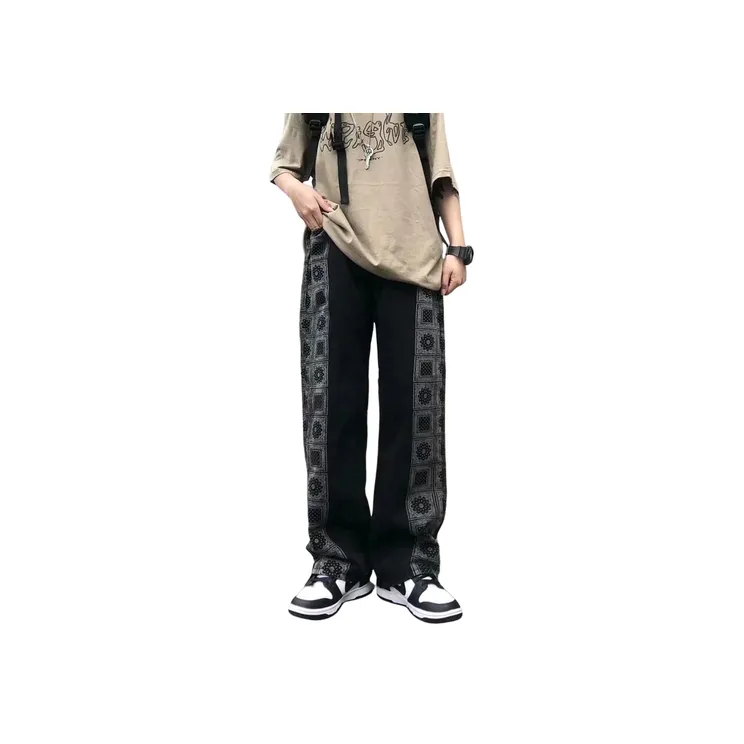 Loose Versatile Straight Jeans-1