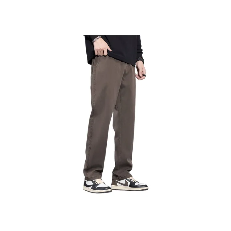 Breathable Loose Blended Synthetic Fabrics Casual Pants-1