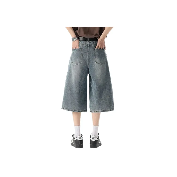 Retro Loose Denim Shorts-1