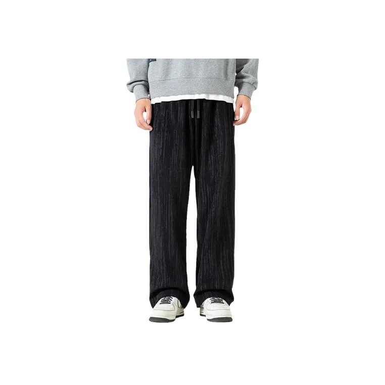 Retro Straight Leg Corduroy Casual Pants-12