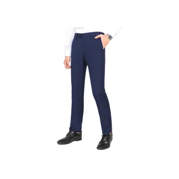 Fashionable Straight Leg Serge Suit Trousers