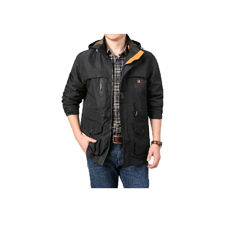 Simple Zipper Outdoor Jacket-3