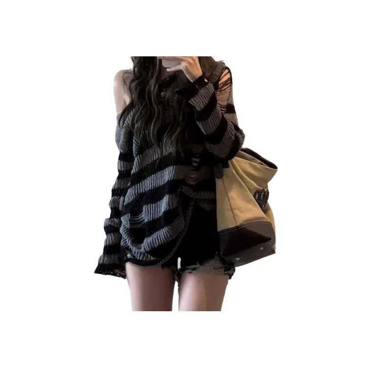 Sexy Loose Sweater-0