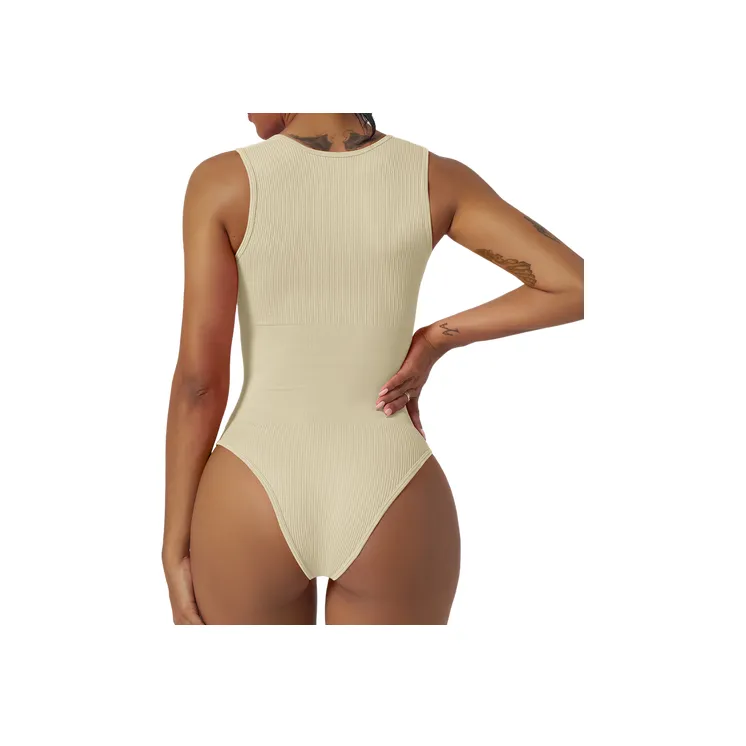 Glamorous Sporty Spandex Bodysuit Women-5