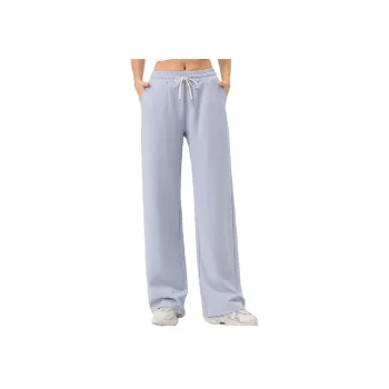 Casual Loose Cotton Polyester Blend Sports Pants Women