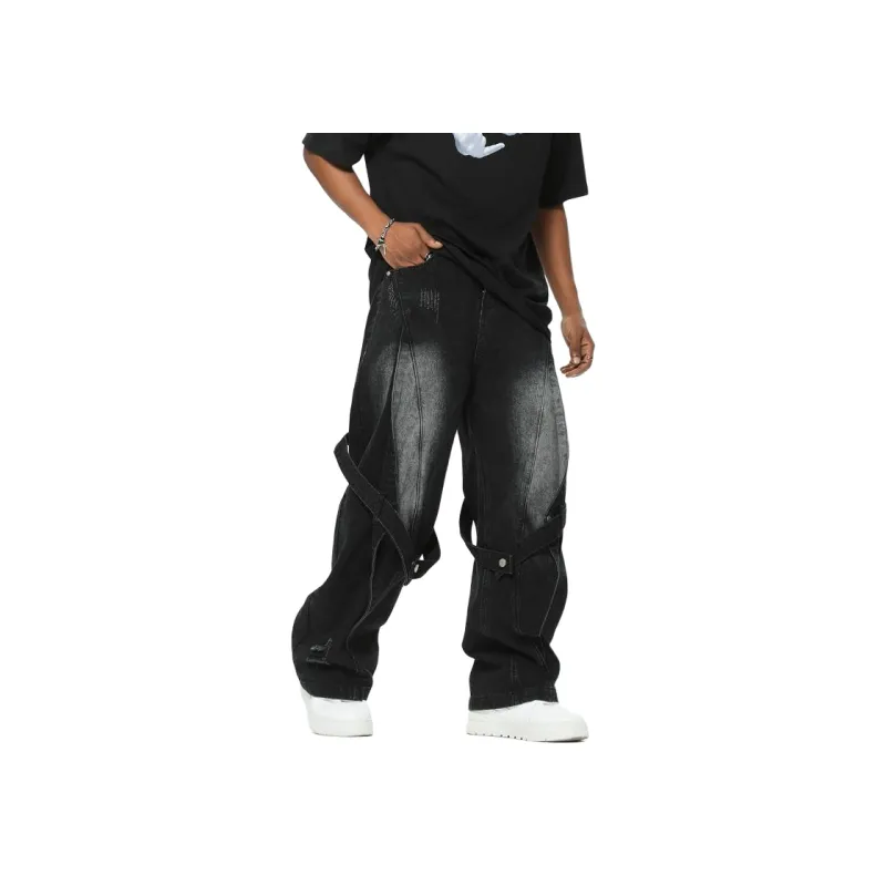 Retro Heavy Industry Washed Jeans-7