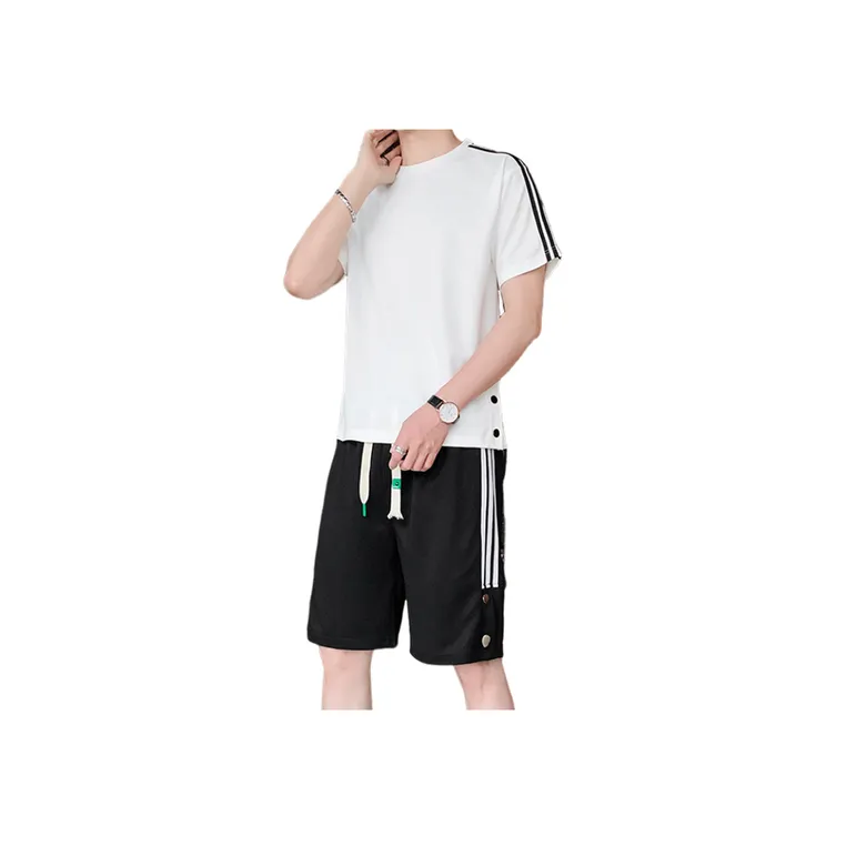Large Size Trendy Shorts And T Shirt Set-4