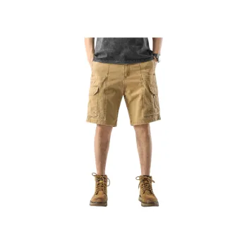Casual Loose 100% Cotton Cargo Shorts