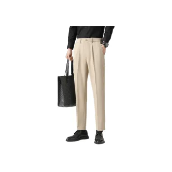 Casual Fashionable Cotton Blended Fabric Suit Trousers