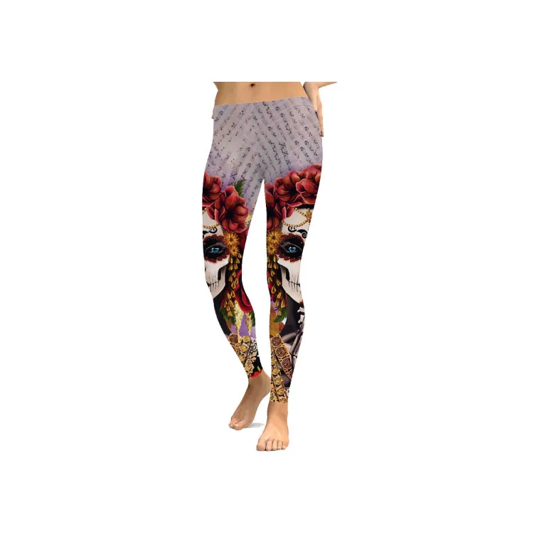 Basics Print Leggings Women-4