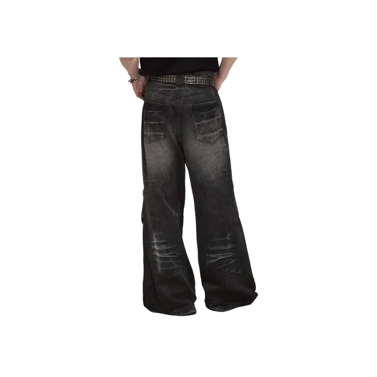Trendy Wide Leg Jeans-3