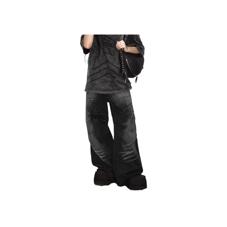 Trendy Wide Leg Jeans-2