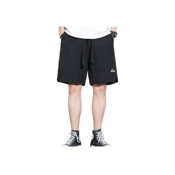 Sporty Loose Elastic Fabric Baggy Casual Shorts