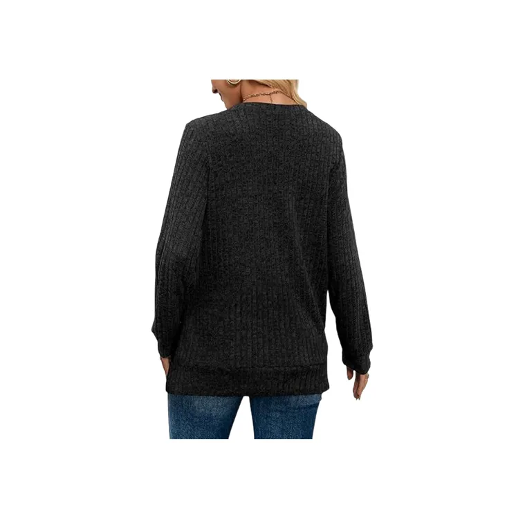 Plain Loose Knitwear-5